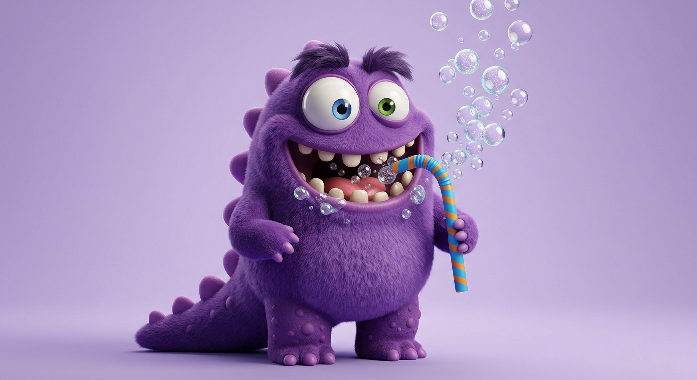 BODzilla, a silly cartoon villain