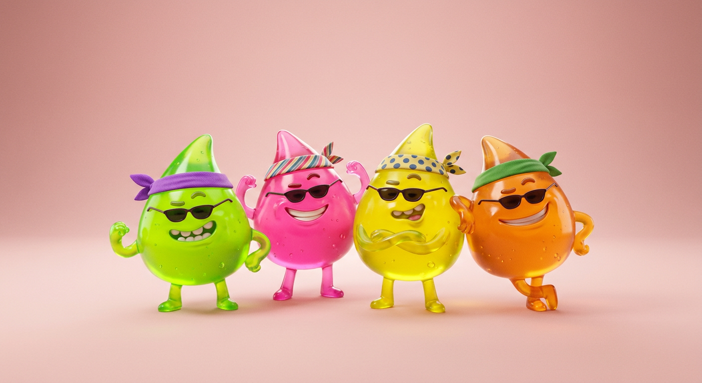 The Chemical Chaos Crew, a silly cartoon villain